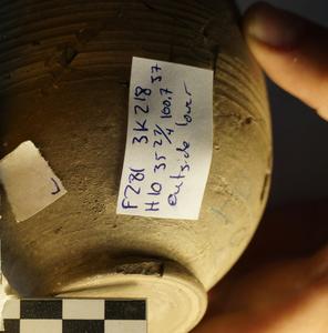 Pottery vessel made in Tel Hama.