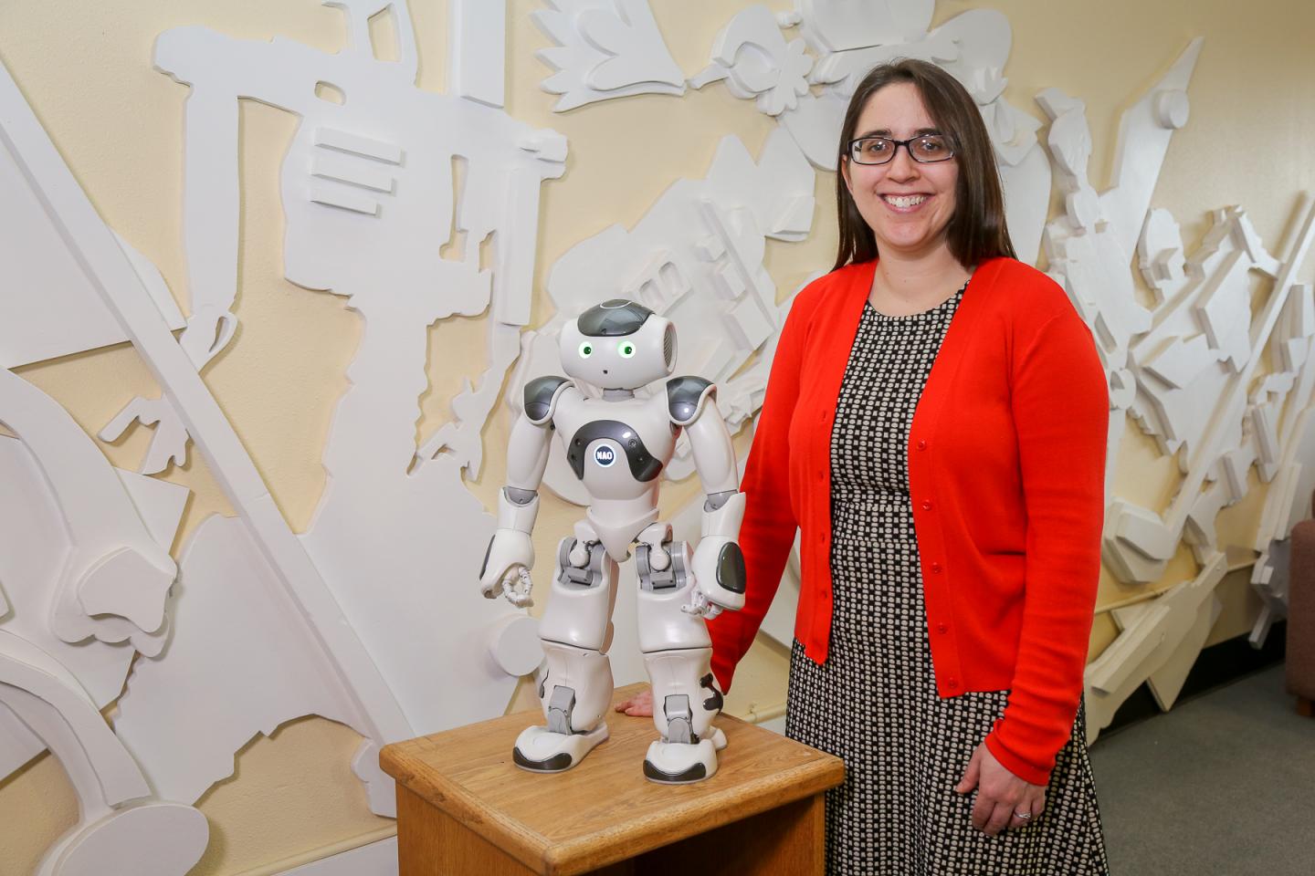 Naomi Fitter and Jon the Robot