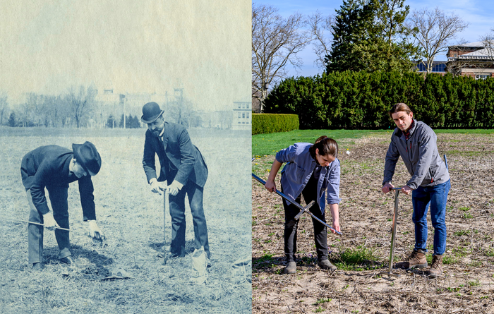 Then-and-now soil sampling on the Morrow Plots