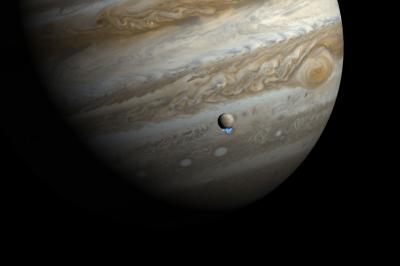 Water Vapor Plumes on Jupiter's Moon Europa (Artist's Impression)