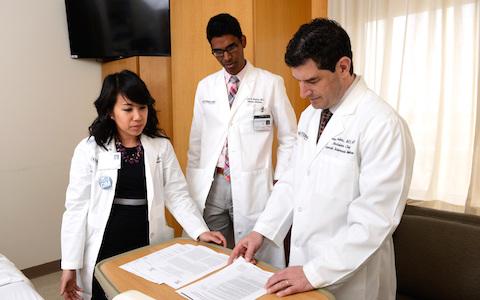 Drs. Nguyen, Makam, and Halm (L to R), UT Southwestern Medical Center 