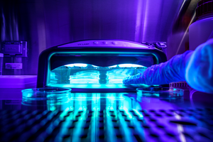 Cells being exposed to a UV nail polish dryer