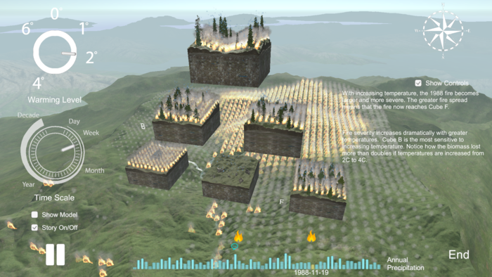 Big Creek Wildfire Simulation