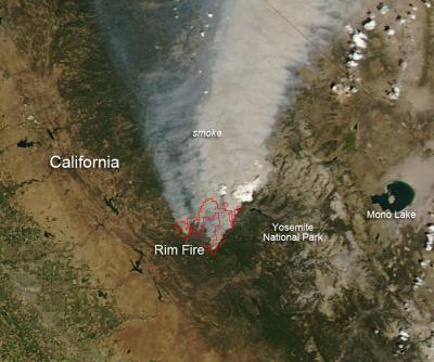 Rim Fire in California