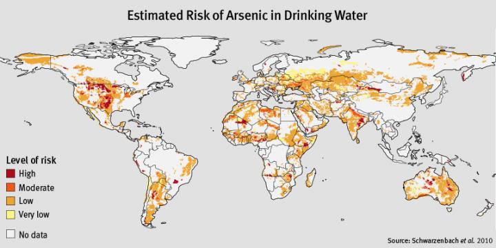 Where Arsenic in Groundwater Poses a Problem