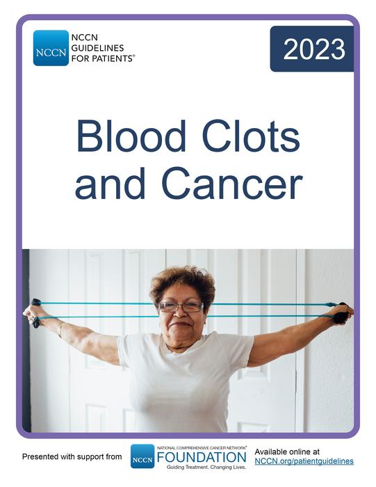Cover, NCCN Guidelines for Patients: Blood Clots and Cancer