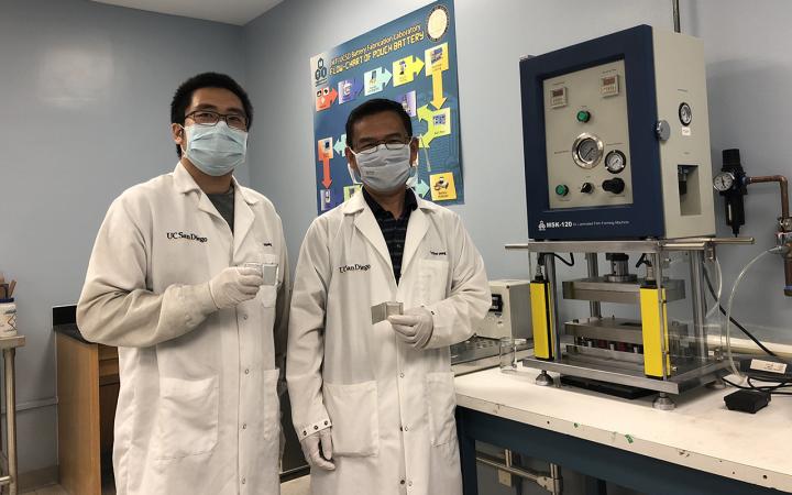 Researchers with Battery