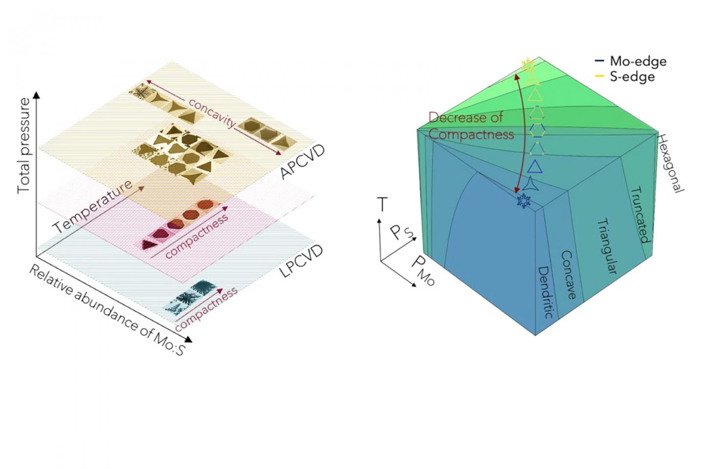 MoS2 morphology diagrams