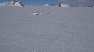 Drone footage of Greenland coring site