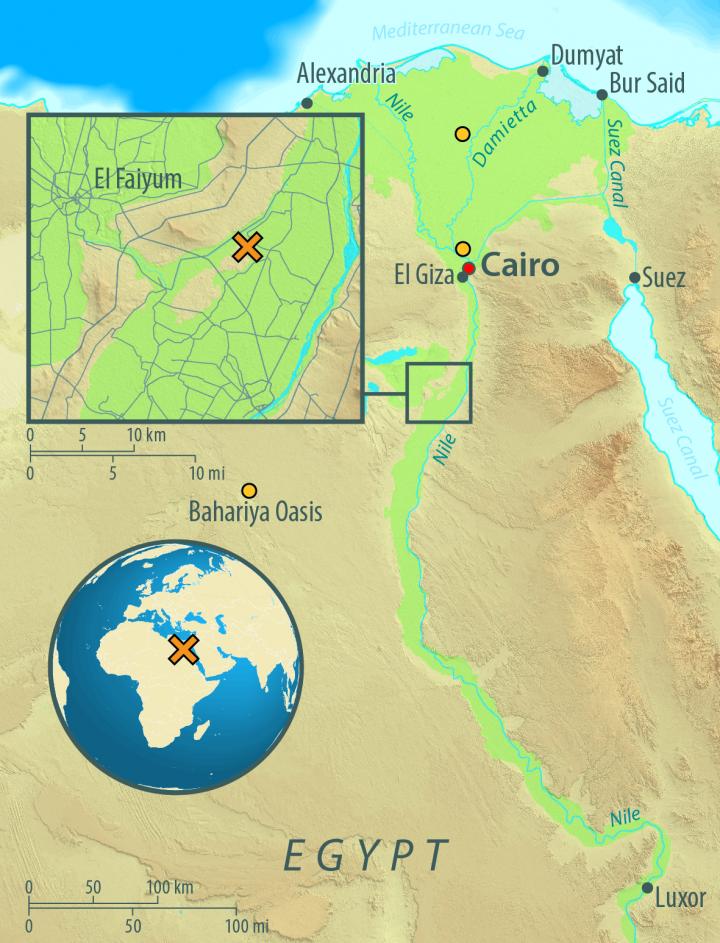 Abusir el Meleq Map