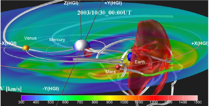 A Coronal Mass Ejection and Magnetic Field with Flux Rope