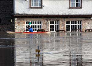 flooding inland