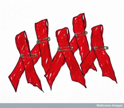 Marching AIDS Ribbons