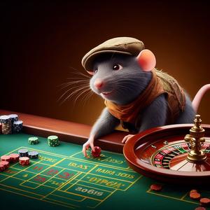 Rat playing a risk game