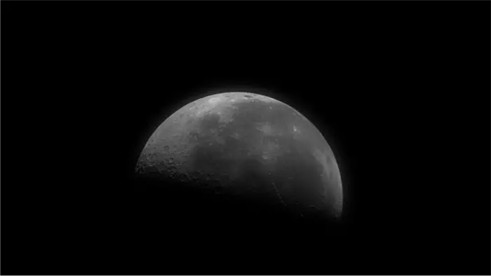 Metalens image of the Moon