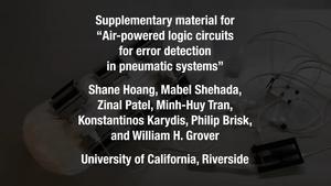 Demonstration of pneumatic logic sensor