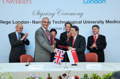 Imperial College London and Nanyang Technological University Sign Agreement (1 of 2)
