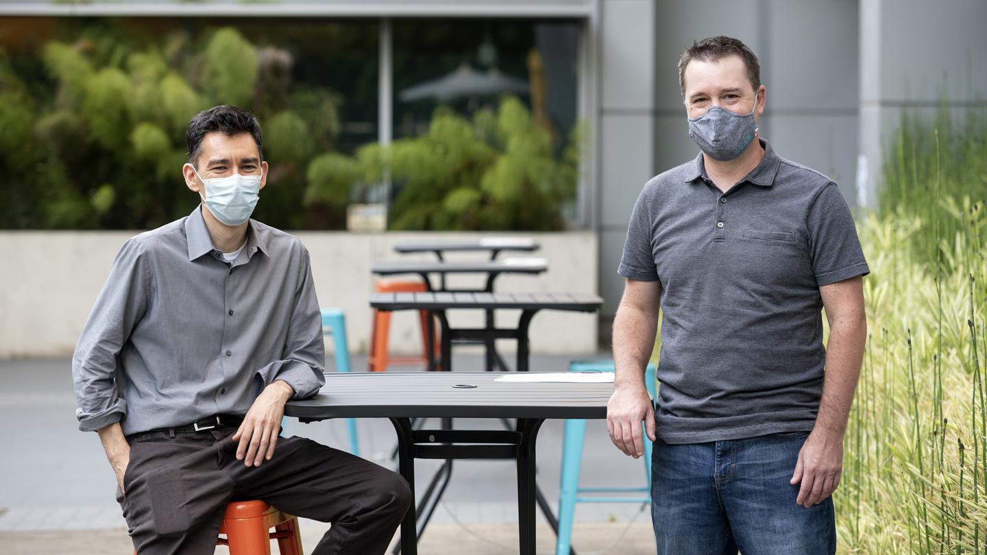 Gladstone scientists Ken Nakamura and Todd McDevitt