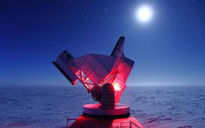 South Pole Telescope in Antarctica.