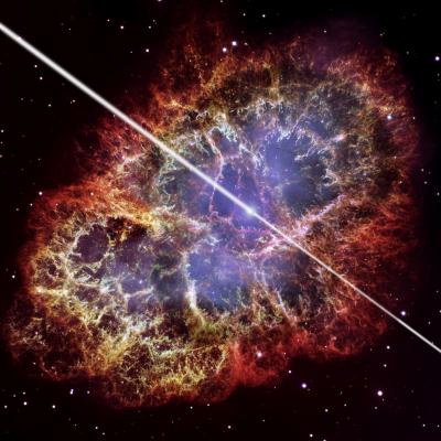 Artist's Conception of Crab Pulsar