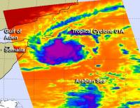 Infrared NASA View of Tropical Cyclone 01A