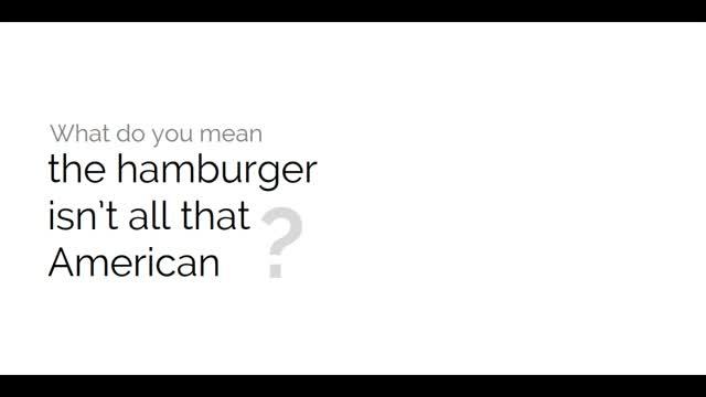 Hamburger Origin ingredients