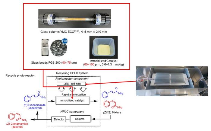 Recycling photoreactor for Z-alkene synthesis