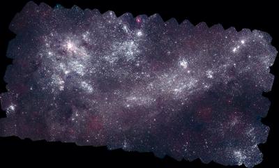 Nearly a Million Ultraviolet Sources Appear in This Mosaic of the Large Magellanic Cloud