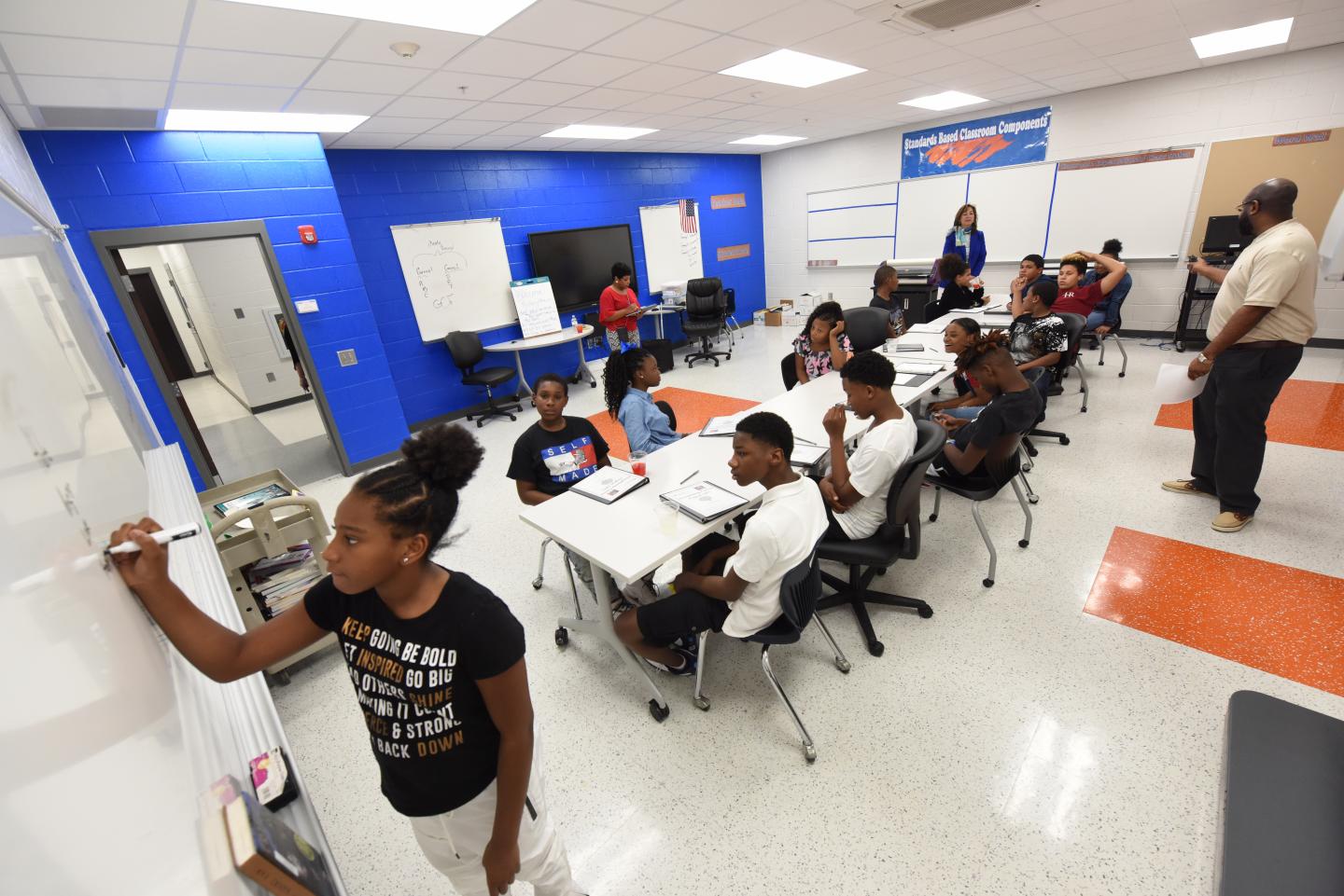 Dr. Martha Tingen and Her Team at the Murphey Middle School (2 of 3)