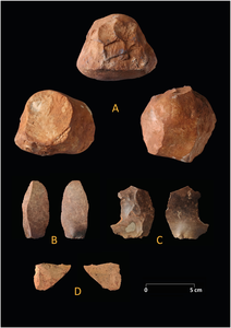 Lithics from the Middle Paleolithic layers of zone 3.
