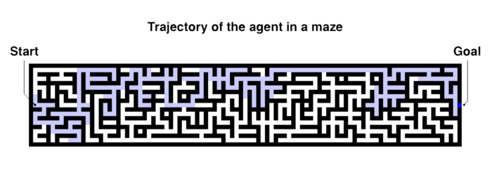Snapshot of the maze