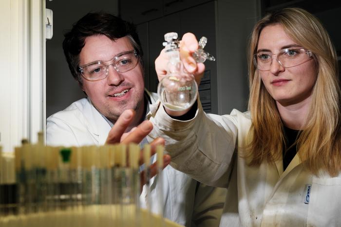 André Schäfer and Inga Bischoff at the Lab