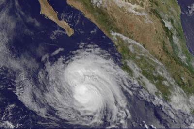 GOES Image of Cristina
