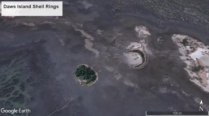 Satelite image shell rings