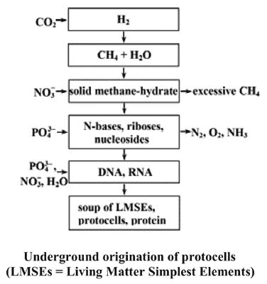 Life Origination Hydrate Theory