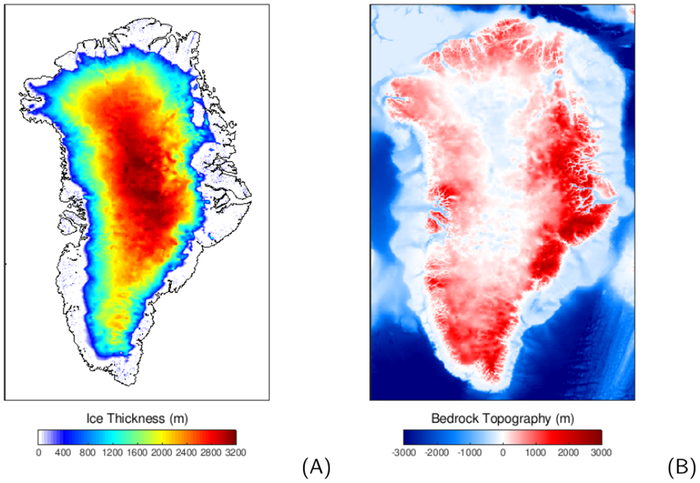 Fig 1. The model domain of the ice sheet model.