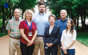 Renowned Saint Louis University pain researcher Daniela Salvemini, Ph.D., and her team.