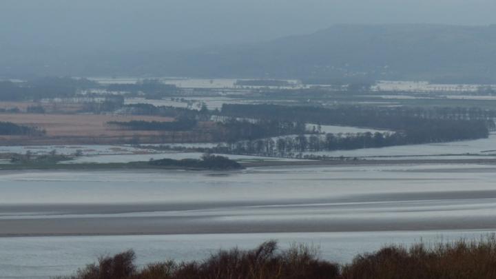 Flooding Lyth Valley, Cumbria, 2015