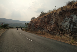 Outcrop of the Palaeoproterozoic section in the Cuddapah basin