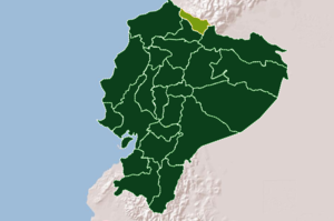 Location of the Carchi province (Ecuador)