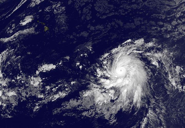 GOES-West image of Hurricane Olaf from Oct. 19, 2015