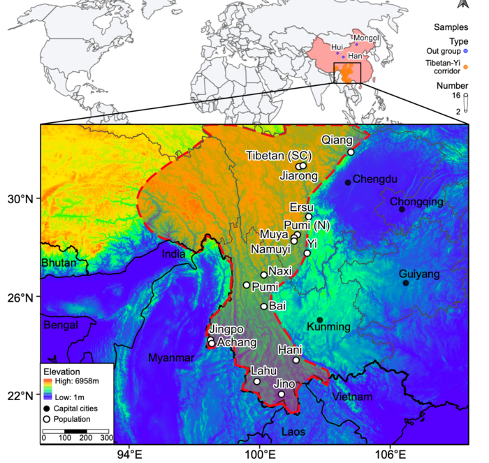 Over a dozen of ethnic groups live in the Tibetan-Yi Corridor in southwestern China