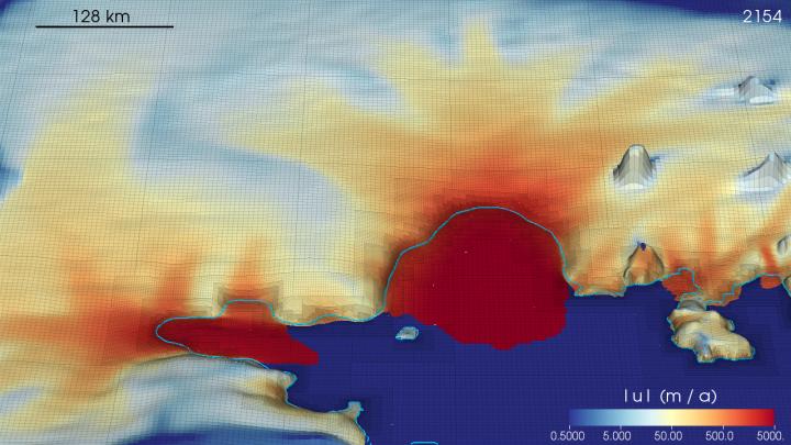 Retreat in the Amundsen Sea Embayment in 2154