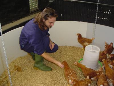 Dr. George With Chicken 2