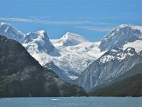 Glaciated Cordillera Darwin in Tierra del Fuego, Chile
