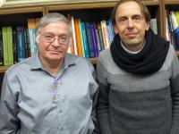 Physicists Z. Valy Vardeny and Christoph Boehme, University of Utah
