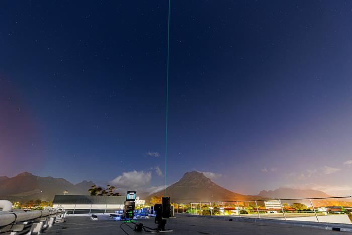 Implementation of first quantum satellite link in the Southern Hemisphere