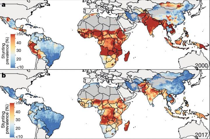 Prevalence of Stunting in Children under 5 in Low- and Middle-Income Countries (2000-2017))