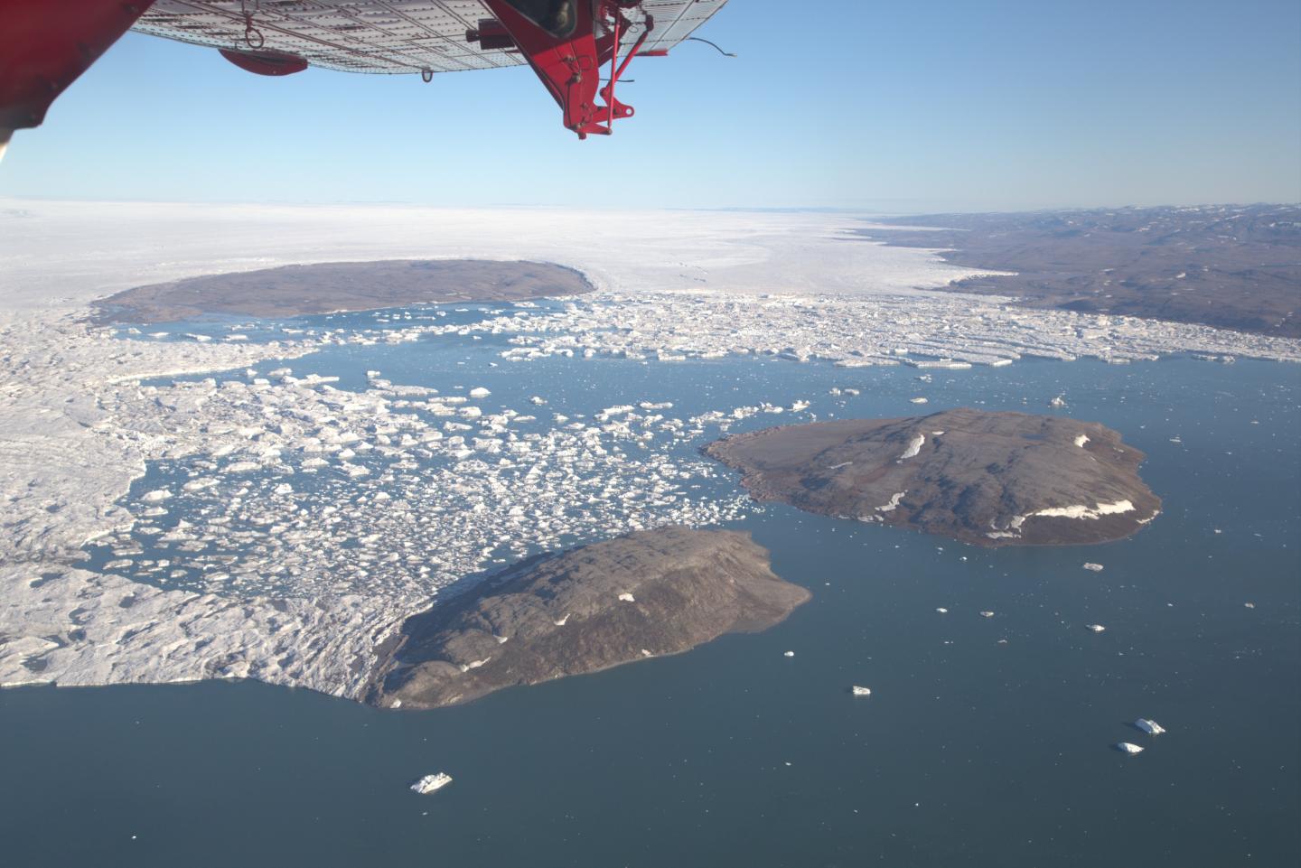 Storstrømmen Glacier from Air