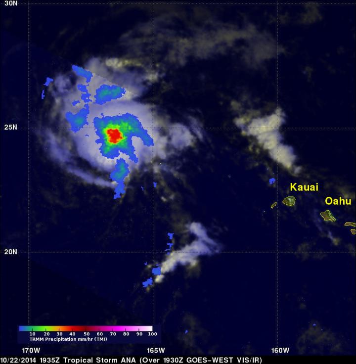 TRMM Image of Ana